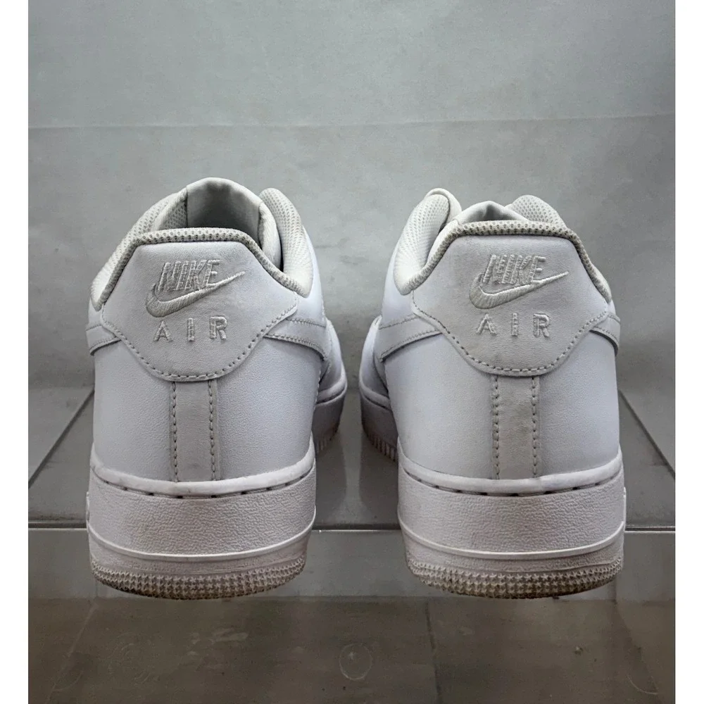 Nike Air Force 1 Low White Leather Sneakers Men's Size 12 CW2288 111